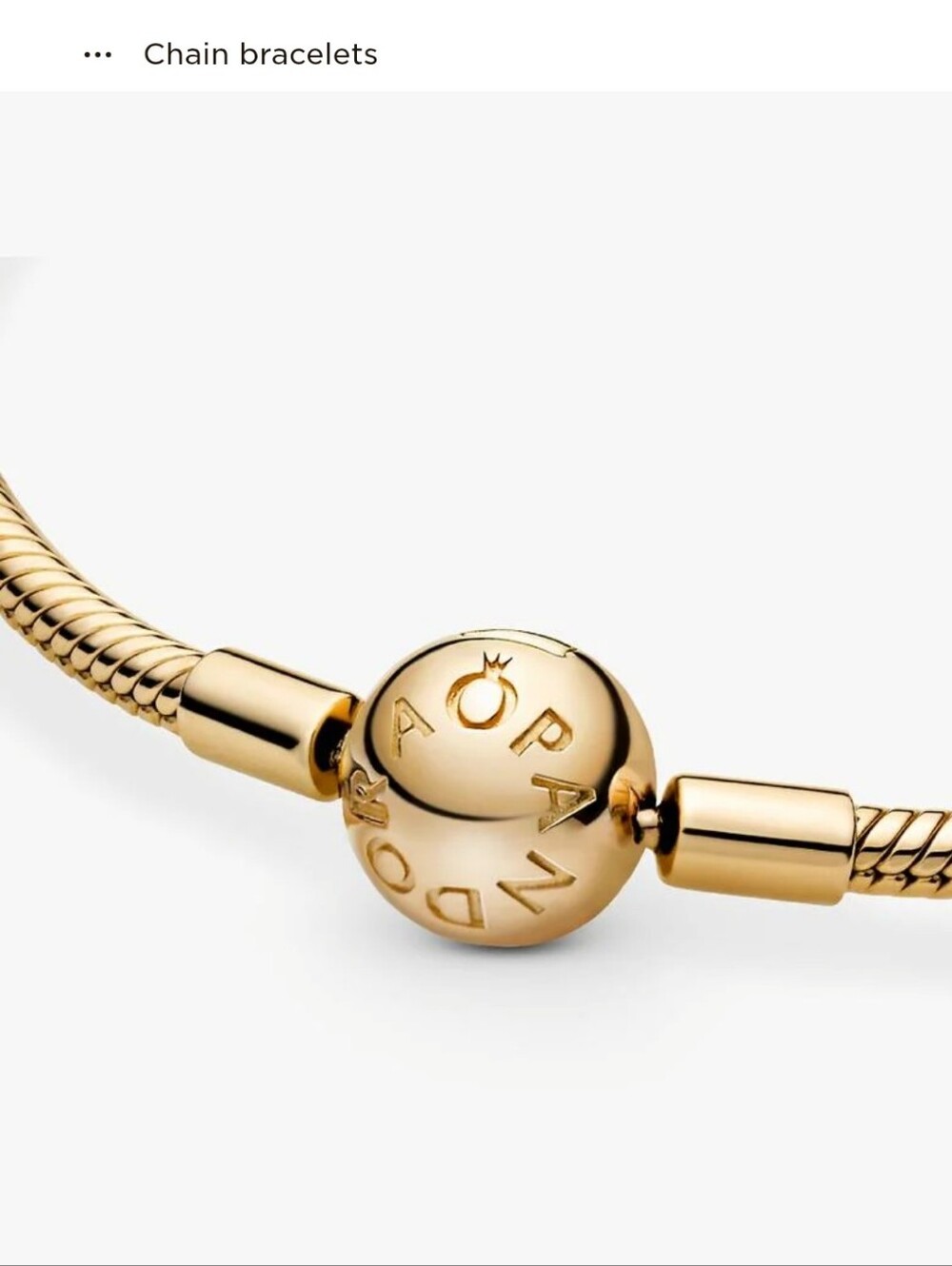 Pandora Gold-Tone Signature Clasp Bracelet